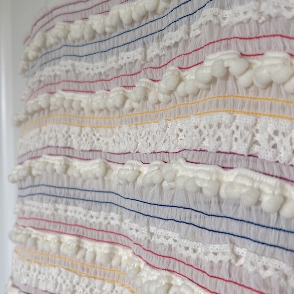 Rainbow stripped beaded tube top - Picture 4 of 9